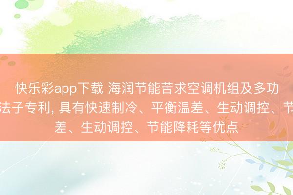 快乐彩app下载 海润节能苦求空调机组及多功能个性化散伙法子