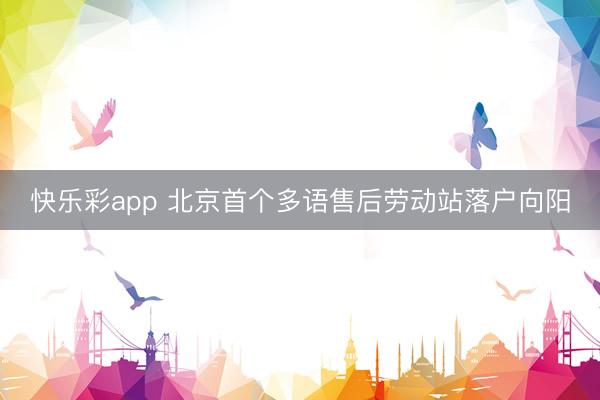 快乐彩app 北京首个多语售后劳动站落户向阳