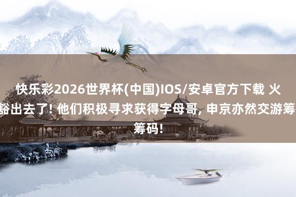 快乐彩2026世界杯(中国)IOS/安卓官方下载 火箭豁出去了! 他们积极寻求获得字母哥, 申京亦然交游筹码!