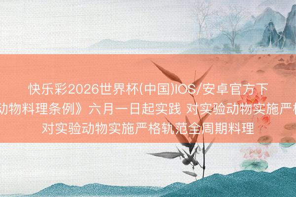 快乐彩2026世界杯(中国)IOS/安卓官方下载 《海南省实验动物料理条例》六月一日起实践 对实验动物实施严格轨范全周期料理